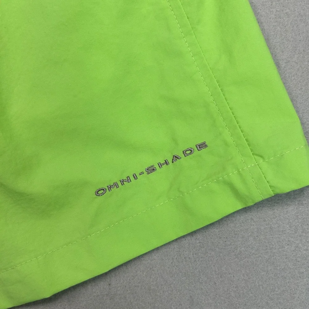 Columbia Backcast III Water Short Mens L Lime Green Omni-Shade UPF 50 FM4009-332